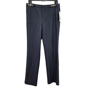 Dana Buchman Women's Gold Embellished Waist Trouser - 8